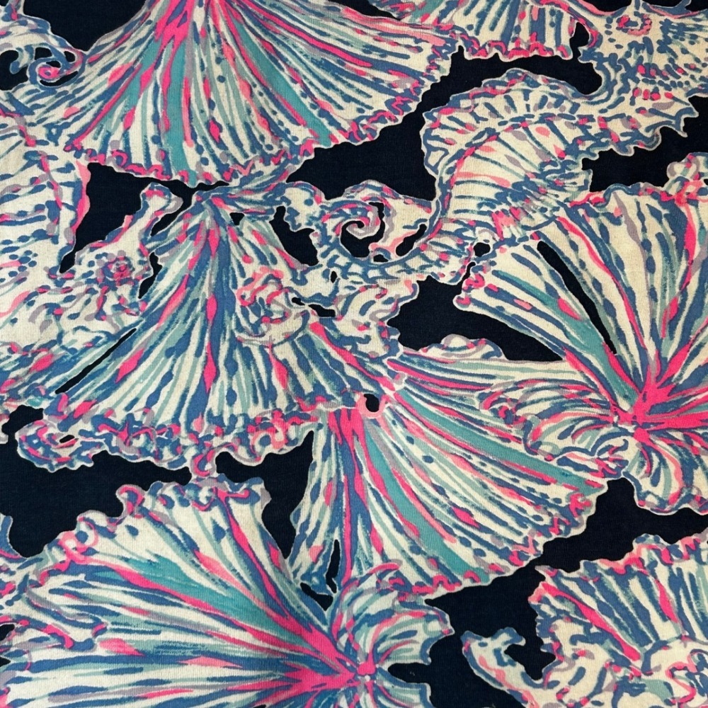 Lilly Pulitzer Kristen Tank Top Shells Bells tropical print Beach Preppy XL - Picture 3 of 6